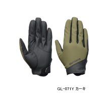 ≪'25年9月新商品！≫ シマノ 01 ベーシックウォーム グローブ 指出し GL-071Y カーキ Mサイズ [9月発売予定/ご予約受付中]
