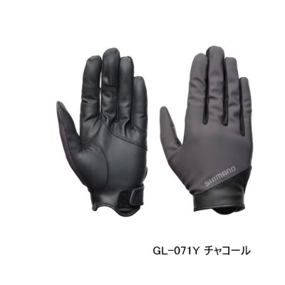 画像1: ≪'25年9月新商品！≫ シマノ 01 ベーシックウォーム グローブ 指出し GL-071Y チャコール Mサイズ [9月発売予定/ご予約受付中]