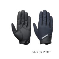 ≪'25年9月新商品！≫ シマノ 01 ベーシックウォーム グローブ 指出し GL-071Y ネイビー Sサイズ [9月発売予定/ご予約受付中]