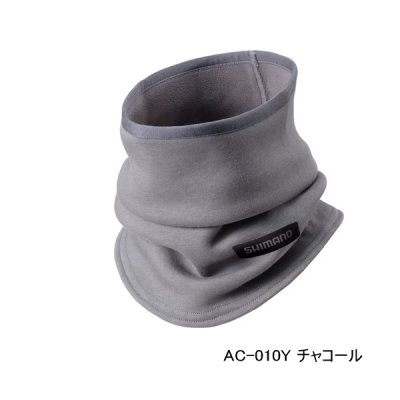 画像1: ≪'25年9月新商品！≫ シマノ フル ネックウォーマー AC-010Y チャコール フリーサイズ [9月発売予定/ご予約受付中]