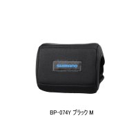 ≪'25年9月新商品！≫ シマノ リールガード (電動リール用) BP-074Y ブラック Mサイズ [9月発売予定/ご予約受付中]