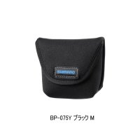 ≪'25年9月新商品！≫ シマノ スプールガード BP-075Y ブラック Mサイズ [9月発売予定/ご予約受付中]