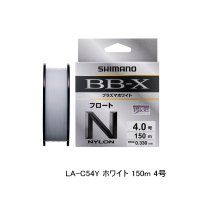 ≪'25年9月新商品！≫ シマノ BB-X プラズマホワイト フロート LA-C54Y 150m 4号 ホワイト [9月発売予定/ご予約受付中]