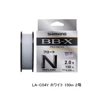 ≪'25年9月新商品！≫ シマノ BB-X プラズマホワイト フロート LA-C54Y 150m 2号 ホワイト [9月発売予定/ご予約受付中]