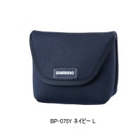 ≪'25年9月新商品！≫ シマノ スプールガード BP-075Y ネイビー Lサイズ [9月発売予定/ご予約受付中]