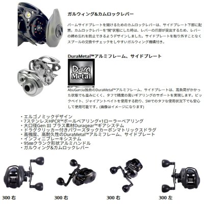 画像4: ≪'25年9月新商品！≫ アブガルシア ビースト 300 LP (右) [9月発売予定/ご予約受付中] 【返品不可】 【小型商品】