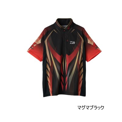 画像1: ≪'25年4月新商品！≫ ダイワ スペシャルハーフスリーブシャツ DE-7125 マグマブラック Mサイズ