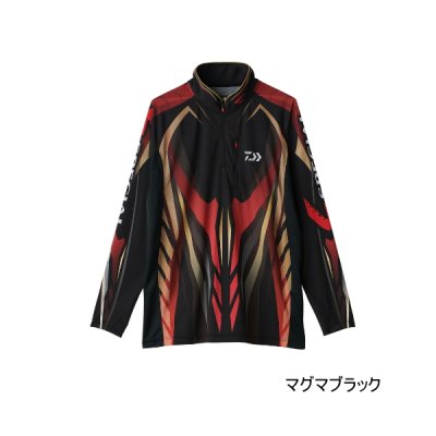 画像1: ≪'25年4月新商品！≫ ダイワ スペシャルロングスリーブシャツ DE-7025 マグマブラック XLサイズ