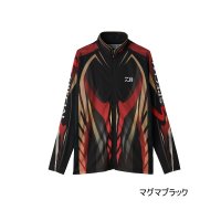 ≪'25年4月新商品！≫ ダイワ スペシャルロングスリーブフルジップシャツ DE-7225 マグマブラック Mサイズ