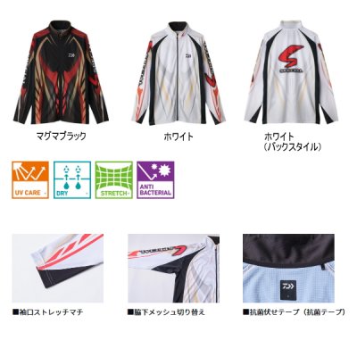画像2: ≪'25年4月新商品！≫ ダイワ スペシャルロングスリーブフルジップシャツ DE-7225 ホワイト Lサイズ