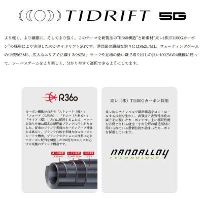 画像2: ≪'25年8月新商品！≫ メジャークラフト タイドリフト 5G シーバス TD5-932MH+ 〔仕舞寸法 146cm〕 【保証書付き】【大型商品1/代引不可】