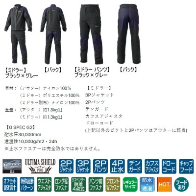 画像3: ≪'25年10月新商品！≫ がまかつ アルテマシールドプロオールウェザースーツ GM-3798 ブラック×グレー 5Lサイズ [10月発売予定/ご予約受付中]
