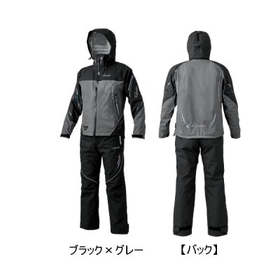 画像1: ≪'25年10月新商品！≫ がまかつ アルテマシールドプロオールウェザースーツ GM-3798 ブラック×グレー 5Lサイズ [10月発売予定/ご予約受付中]