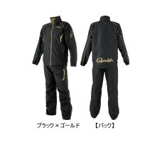 ≪'25年10月新商品！≫ がまかつ ウィンドブレーカースーツ GM-3791 ブラック×ゴールド Mサイズ [10月発売予定/ご予約受付中]