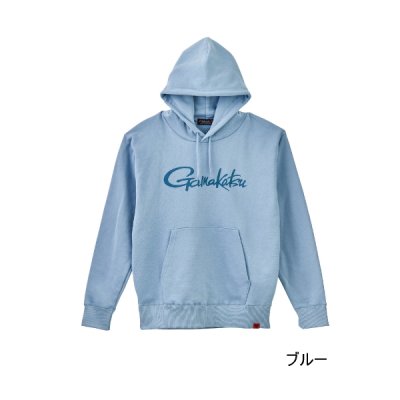 画像1: ≪'25年9月新商品！≫ がまかつ ロゴフーディ GM-3790 ブルー Sサイズ [9月発売予定/ご予約受付中]