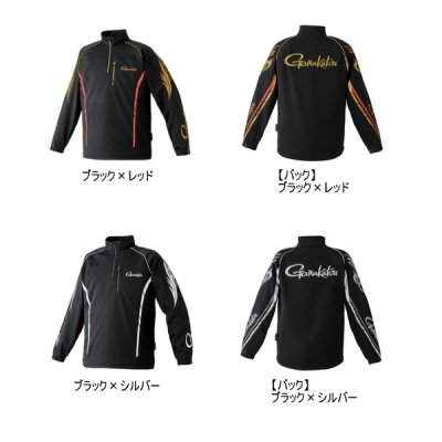 画像2: ≪'25年10月新商品！≫ がまかつ 2WAYウォームジップシャツ GM-3766 ブラック×シルバー 3Lサイズ [10月発売予定/ご予約受付中]