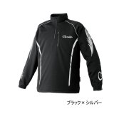 ≪'25年10月新商品！≫ がまかつ 2WAYウォームジップシャツ GM-3766 ブラック×シルバー Mサイズ [10月発売予定/ご予約受付中]
