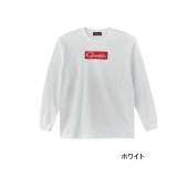 ≪'25年9月新商品！≫ がまかつ ロングスリーブTシャツ(ボックスロゴ) GM-3811 ホワイト Sサイズ [9月発売予定/ご予約受付中]