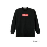 ≪'25年9月新商品！≫ がまかつ ロングスリーブTシャツ(ボックスロゴ) GM-3811 ブラック Sサイズ [9月発売予定/ご予約受付中]