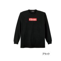 ≪'25年9月新商品！≫ がまかつ ロングスリーブTシャツ(ボックスロゴ) GM-3811 ブラック Sサイズ [9月発売予定/ご予約受付中]