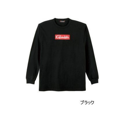 画像1: ≪'25年9月新商品！≫ がまかつ ロングスリーブTシャツ(ボックスロゴ) GM-3811 ブラック Mサイズ [9月発売予定/ご予約受付中]