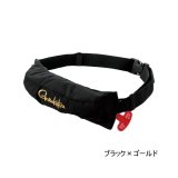 ≪'25年12月新商品！≫ がまかつ コンパクトエアフローター GM-6006 ブラック×ゴールド フリーサイズ [12月発売予定/ご予約受付中]