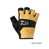 ≪'25年4月新商品！≫ ダイワ ゲームグローブ 5本カット DG-8125 タイドイエロー Mサイズ