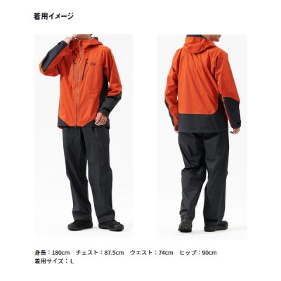 画像4: ≪'25年4月新商品！≫ ダイワ レインマックス(R)アングラーズライトレインスーツ DR-3025 ブラック XLサイズ