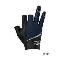 ≪'25年4月新商品！≫ ダイワ コーデュラ(R) ジギンググローブ 3本カット DG-7625 ネイビー Mサイズ