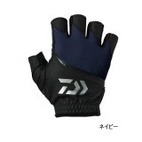 ≪'25年4月新商品！≫ ダイワ パッド付きUVカットグローブ 5本カット DG-2125 ネイビー Mサイズ