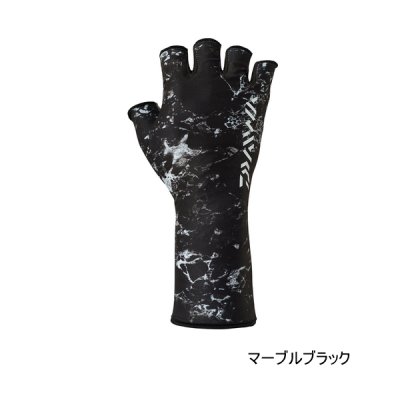 画像1: ≪'25年4月新商品！≫ ダイワ リアルフィットグローブII DG-6625 マーブルブラック XLサイズ