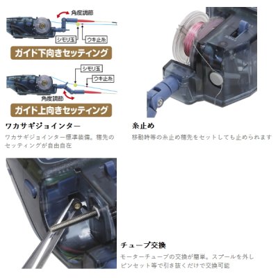 画像4: ≪'25年9月新商品！≫ PROX 攻棚ワカサギモータードライブEC PX018ENB アイスナイトブルー 【小型商品】
