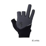≪'25年9月新商品！≫ ダイワ 防寒ライトグリップグローブ 3本カット DG-6225W ガンメタル Mサイズ