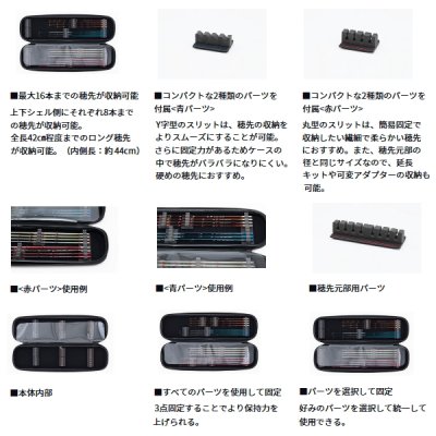 画像3: ≪'25年9月新商品！≫ ダイワ クリスティア ワカサギ 穂先ケース 45(C) ブラックシルバー