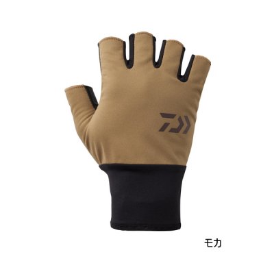 画像1: ≪'25年9月新商品！≫ ダイワ 防風ベルトレスグローブ 5本カット DG-8125W モカ Lサイズ