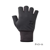 ≪'25年9月新商品！≫ ダイワ 防風ベルトレスグローブ 5本カット DG-8125W チャコール Mサイズ