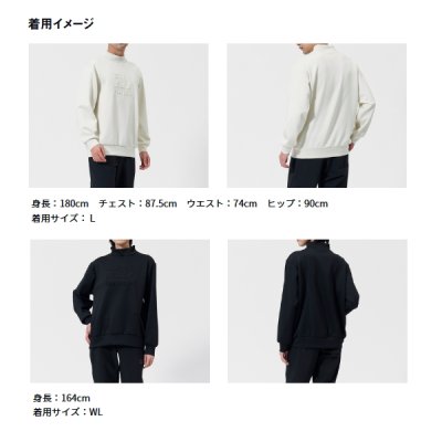 画像3: ≪'25年9月新商品！≫ ダイワ ダンロテック スウェットモックネック DE-8725 グレー Lサイズ