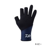 ≪'25年9月新商品！≫ ダイワ タイタニューム アルファ(TM) グローブ 3本カット DG-7325W ネイビー XLサイズ