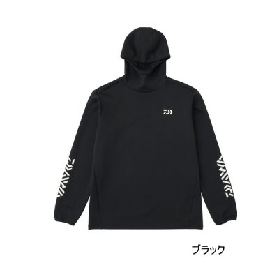 画像1: ≪'25年9月新商品！≫ ダイワ ストレッチシャツフーディー DE-9225 ブラック Lサイズ