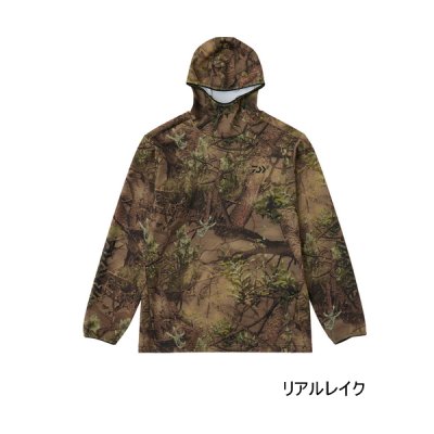 画像1: ≪'25年9月新商品！≫ ダイワ ストレッチシャツフーディー DE-9225 リアルレイク Mサイズ