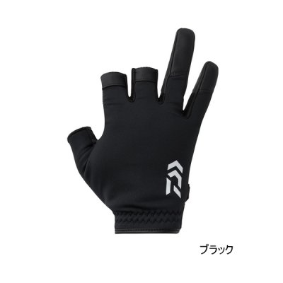 画像1: ≪'25年9月新商品！≫ ダイワ 防寒ゲームグローブ 3本カット DG-6525W ブラック Sサイズ