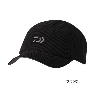 画像1: ≪'25年9月新商品！≫ ダイワ コーデュロイキャップ DC-4125W ブラック フリーサイズ
