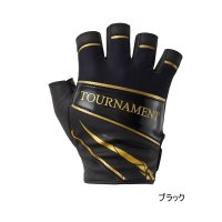 ≪'25年9月新商品！≫ ダイワ トーナメント グローブ 5本カット DG-1325T ブラック Mサイズ