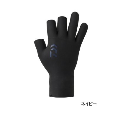 画像1: ≪'25年9月新商品！≫ ダイワ クロロプレングローブ 3本カット DG-2125W ネイビー XLサイズ