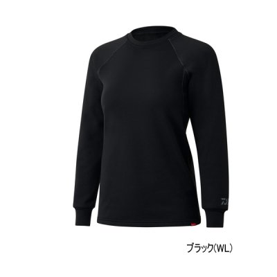 画像1: ≪'25年9月新商品！≫ ダイワ ダンロテック アンダーシャツ極厚手クルー DU-3125S ブラック WLサイズ