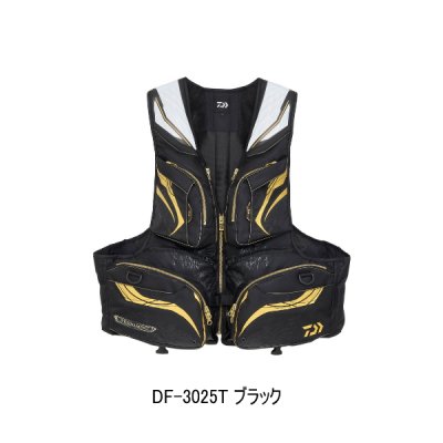 画像1: ≪25年10月新商品≫ ダイワ トーナメント バリアテック（R） サイバーフロート DF-3025T ブラック 3XLサイズ