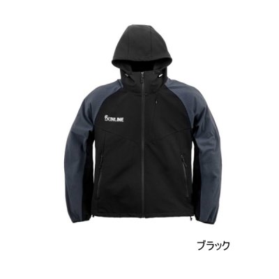 画像1: （25年11月新商品） サンライン ライトシェルパーカー SUW-15510 ブラック Lサイズ （11月発売予定／ご予約受付中）