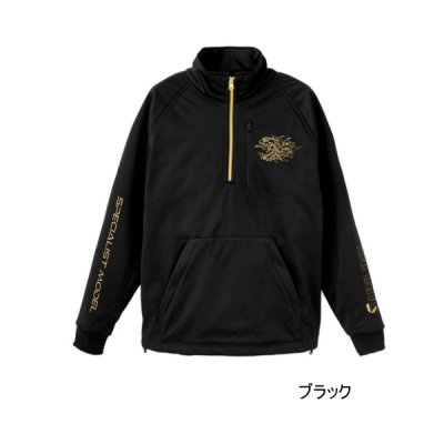 画像1: （25年11月新商品） サンライン フリースハーフジッププルオーバー SUW-02502 ブラック LLサイズ （11月発売予定／ご予約受付中）