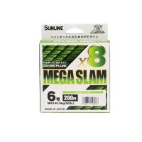 サンライン ソルティメイト メガスラム ×8 200m 10号 ブライトグリーン （小型商品）