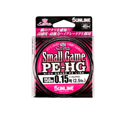 画像1: サンライン ソルティメイト スモールゲーム PE-HG 150m 0.6号 サクラピンク （小型商品）